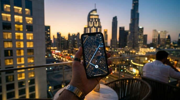 Skyline de Dubai e tomada de decisão