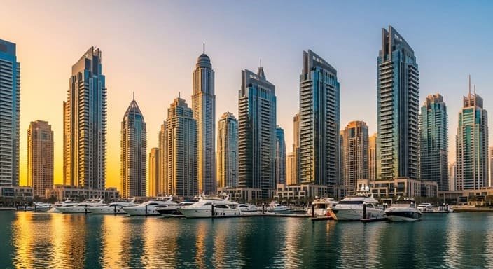 Dubai Marina: região consolidada para perfil conservador