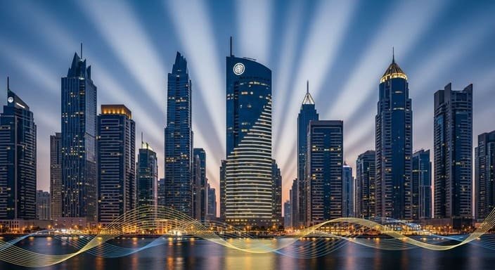 Visualizando os Ciclos do Mercado Comercial em Dubai.