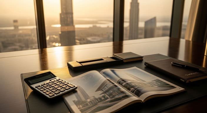 Planejamento financeiro para imóveis em Dubai.